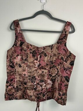 Y2K Floral Corset Top